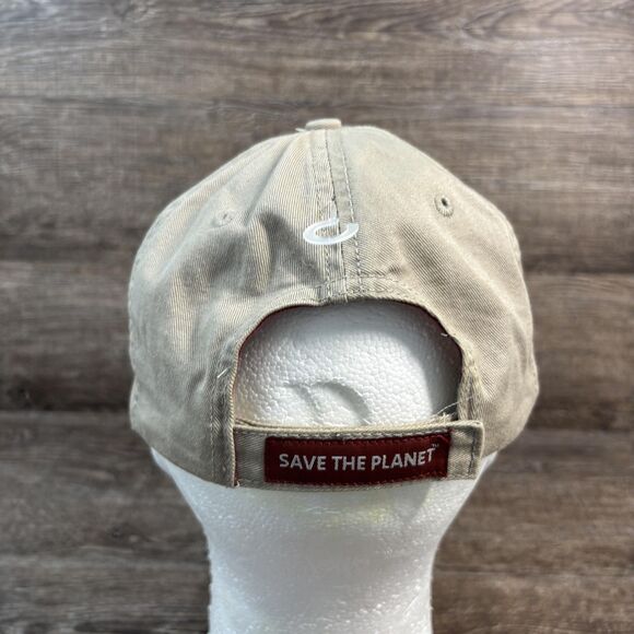 Hard Rock Cafe Hat Cap Strap Back Beige Embroidered London Save The Planet Mens - Picture 3 of 7